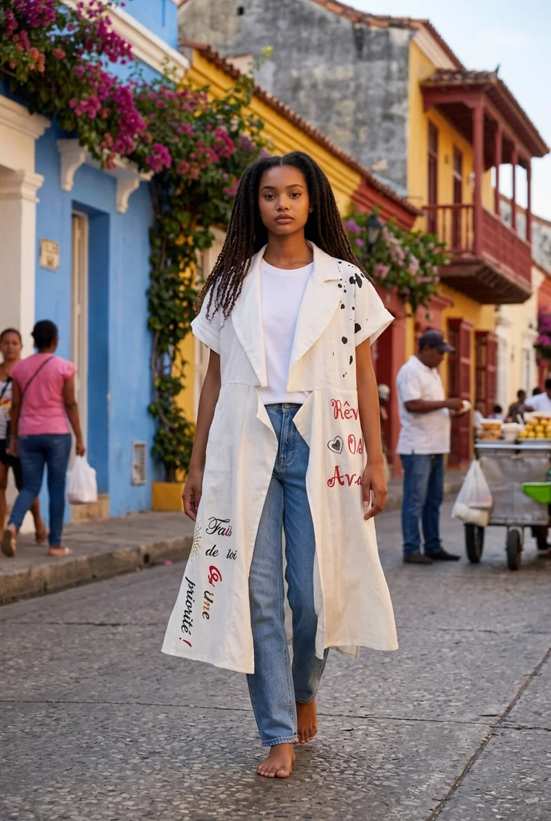 Printed Cardigan